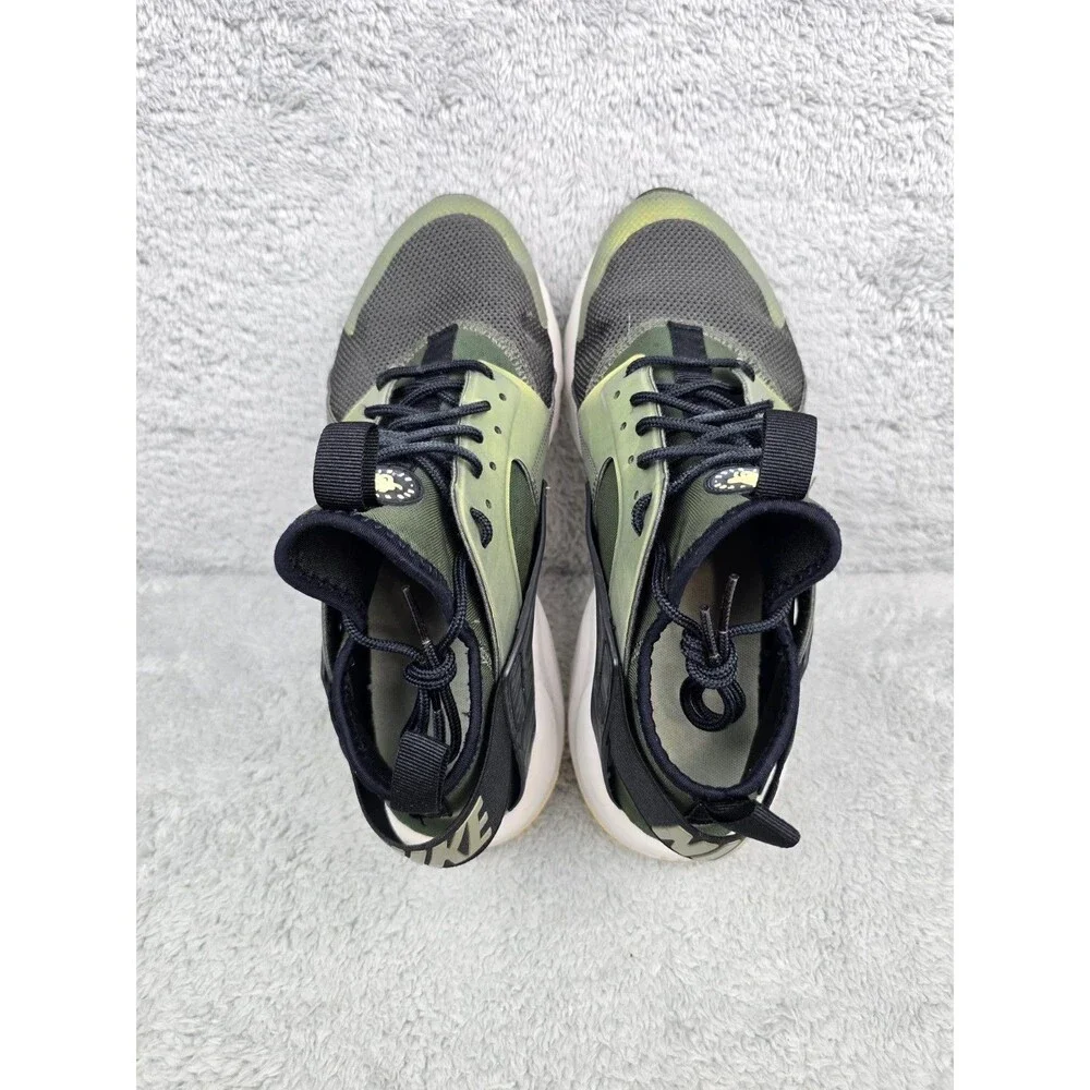 Men's Nike Air Huarache Run Ultra SE Sequoia/Metallic Green Sneakers Sz 10